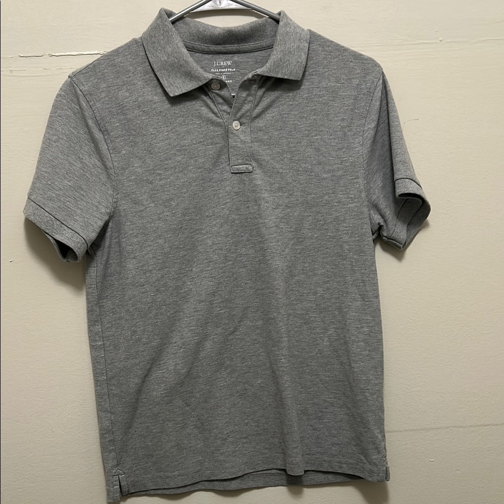 J. Crew Men's Gray Polo Shirt